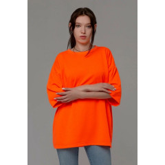 Футболка Магазин Толстовок, оверсайз, футер, однотонная, трикотаж, размер -Unisex-(Женский)