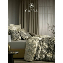 CASSIA Комплект постельного белья евро "Эллер" 200х210/230х250/50х70-2 /70х70-2 сатин, растительные волокна