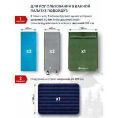 Палатка 2-х местная RSP Hill 2