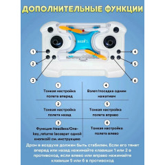 Квадрокоптер детский радиоуправляемый дрон