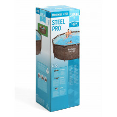 Бассейн каркасный Steel Pro, 305×100 см, круглый, 5617P Bestway