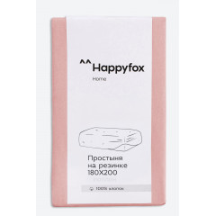 Простыня на резинке из поплина 180X200X30 Happy Fox Home
