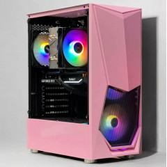 Игровой компьютер розовый Intel 10 ядер GeForce RTX 3050 16 GB 512 GB SSD Компьютер игровой Системный Блок