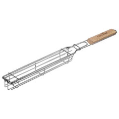 Решетка - гриль для овощей maclay, 27x5 см, хромированная сталь, для мангала