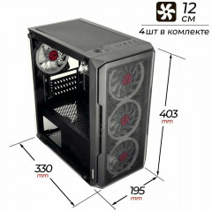 Игровой компьютер Intel 10 ядер RX 580 8 GB RAM 16Gb 256 GB SSD Системный Блок
