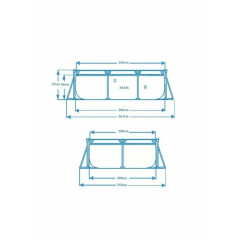 Бассейн каркасный прямоугольный Intex Rectangular Frame 28272, 300х200см, выс.75 см